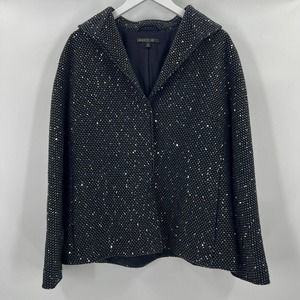 Lafayette 148 New York Black and Silver Sequin Evening Jacket